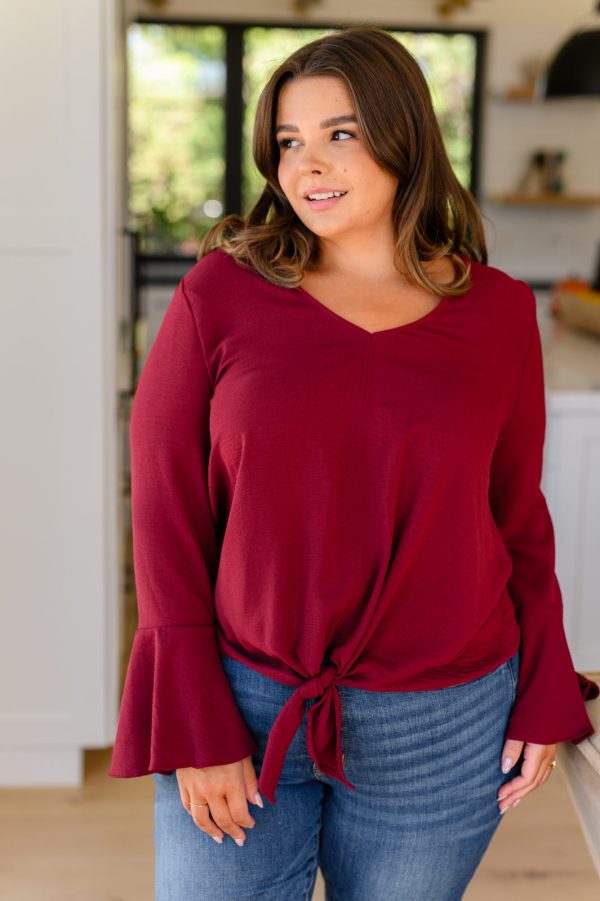 Gyzyem A Flare And A Bow Top