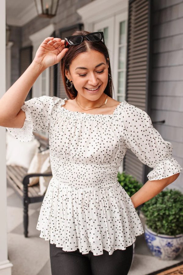 Gyzyem Dotted Top